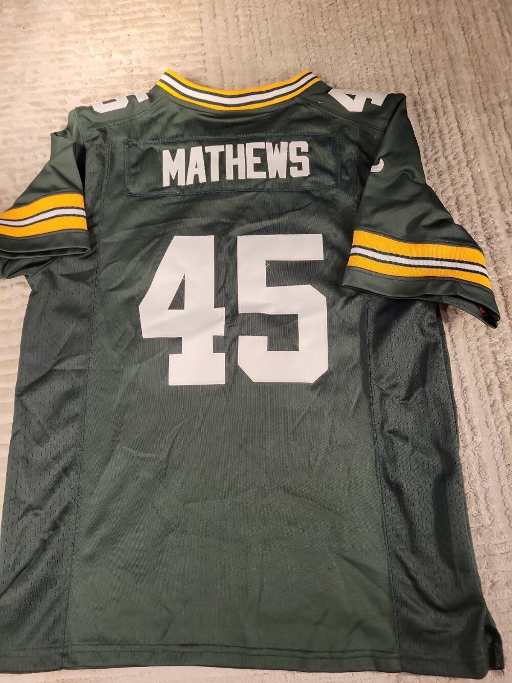 Nike Derrick Mathews Green Bay Packers Jersey Youth Size Medium 10-12 Football